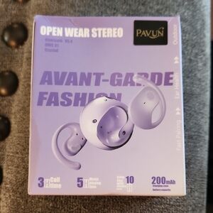 Avant-Garde Fashion Open Wear Stereo Earbuds - Color Black